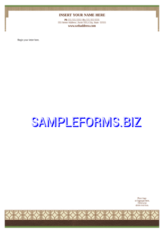 Letterhead (Legal Chic Design) docx pdf free